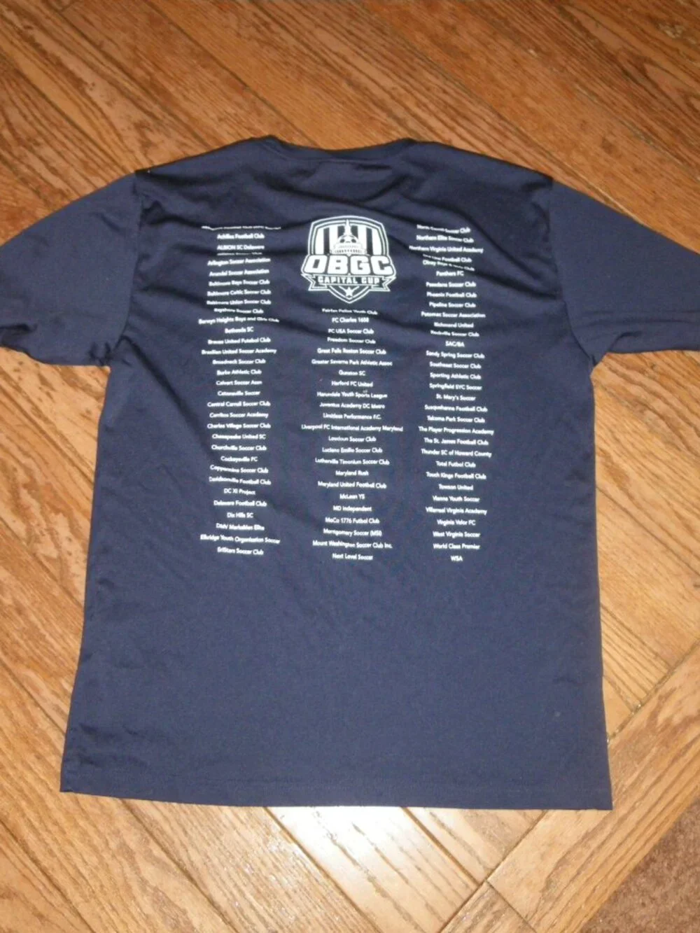 Kid’s Unisex Short Sleeved Athletic T-Shirt OBGC Capital Cup Soccer Tournament